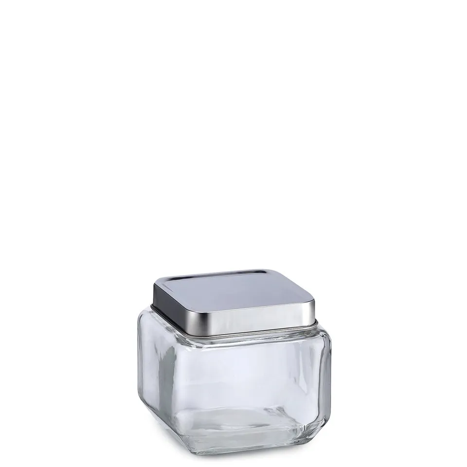 zeller-present-k-che-vorratsglas-700-ml-edelstahldeckel-m-sli image 1