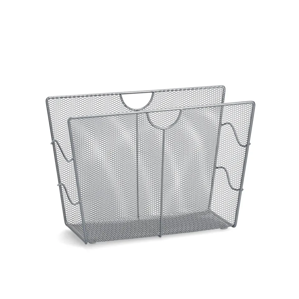 zeller-present-home-living-zeitungsst-nder-mesh-drahtmetall image 1