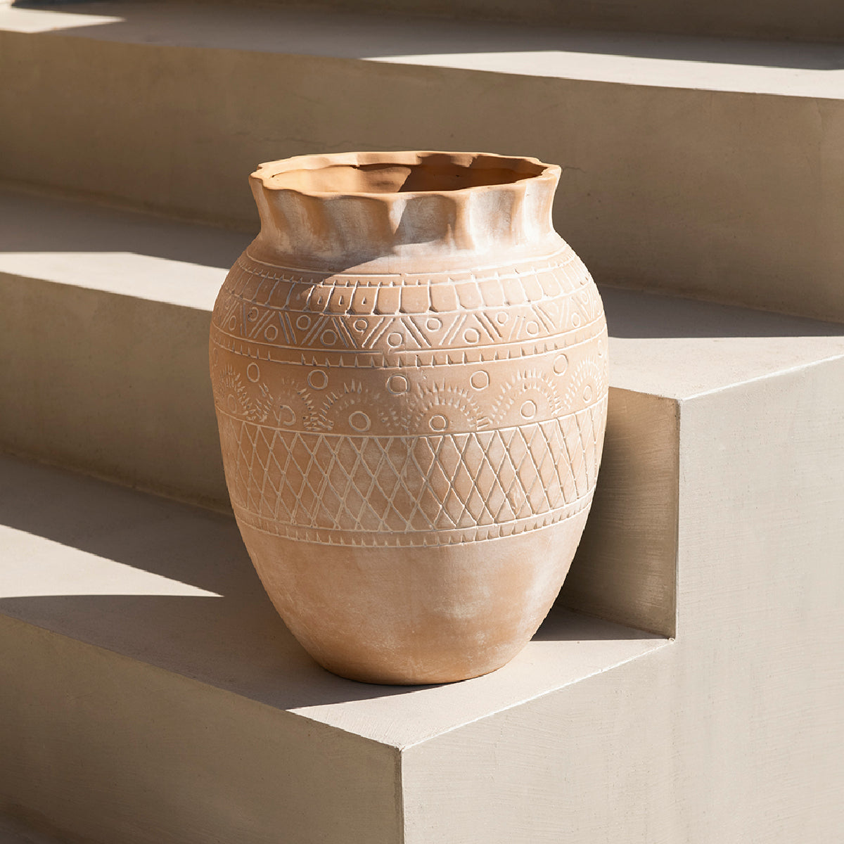 andrea-house-binibeca-vase-keramik-beige-deko image 1