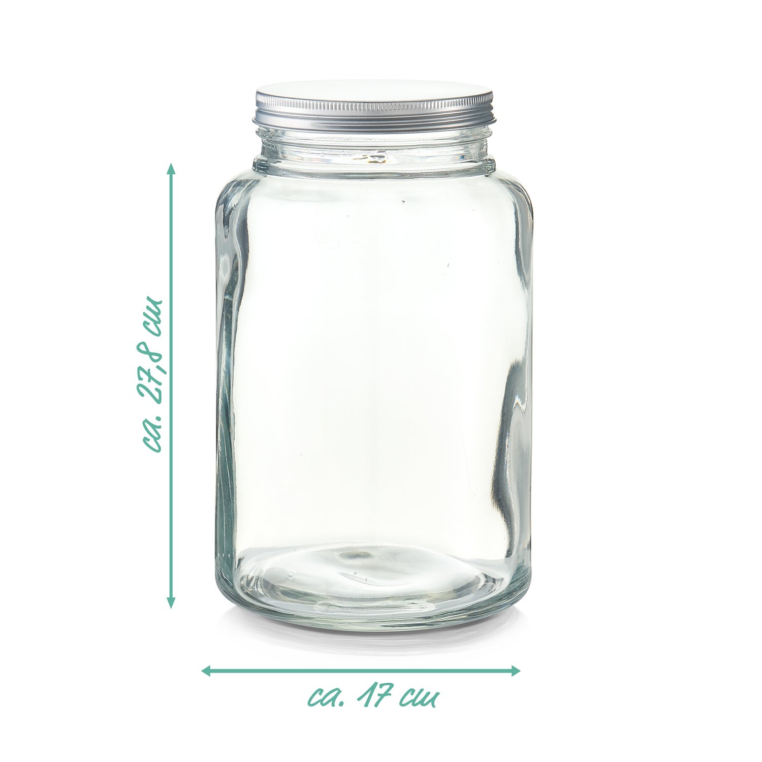 zeller-present-k-che-vorratsglas-4900-ml-metalldeckel image 4