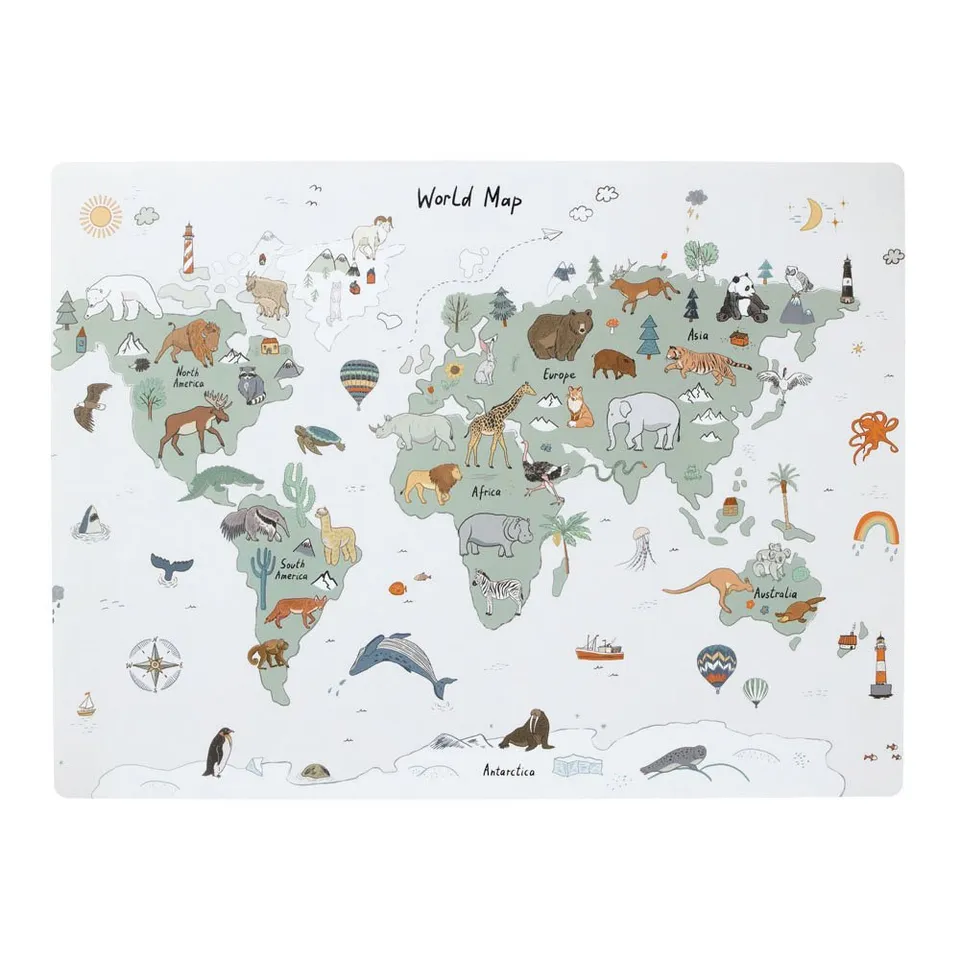 zeller-present-office-schreibtischunterlage-world-kunststoff image 1