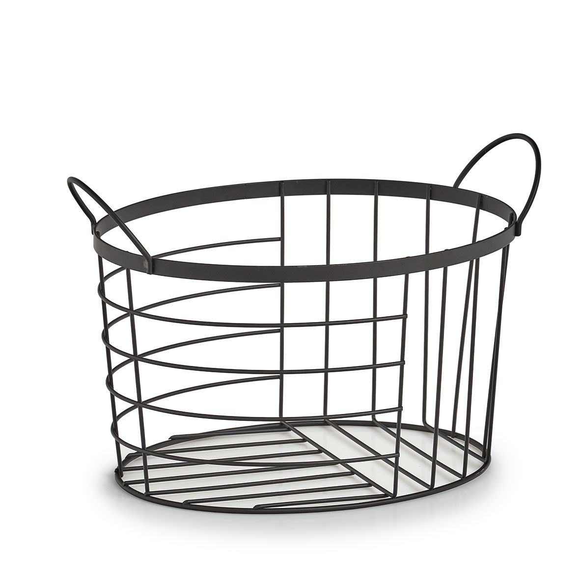 zeller-home-aufbewahrungskorb-metall-schwarz-industrial image 1