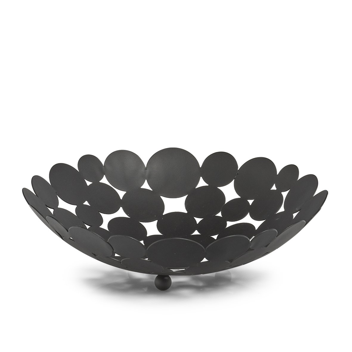 zeller-present-k-che-obstkorb-metall-schwarz-mit-f-en image 1