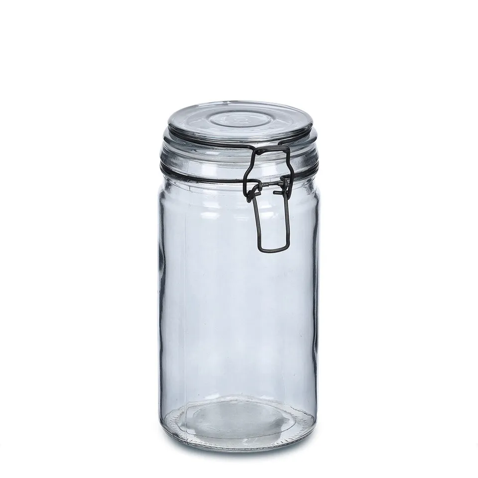 zeller-present-vorratsglas-b-gelverschluss-750-ml-grau image 1