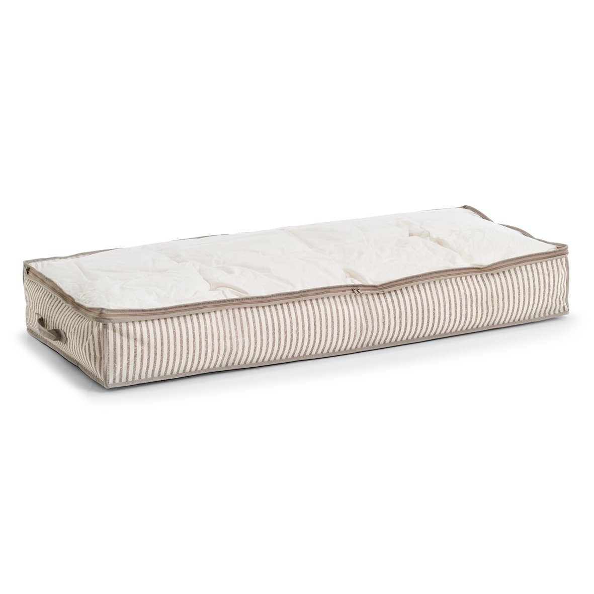 zeller-present-stripes-unterbett-aufbewahrungstasche-vlies-mit-sichtfenster image 1