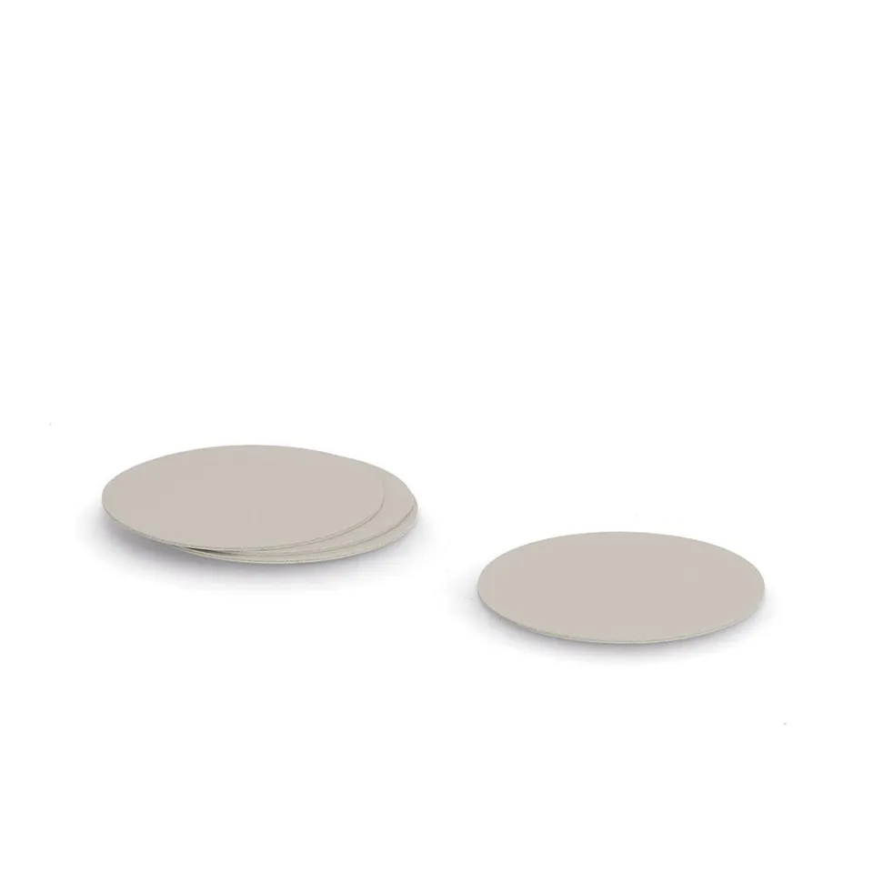 zeller-present-table-glasuntersetzer-set-4-tlg-kunstleder-beige image 1