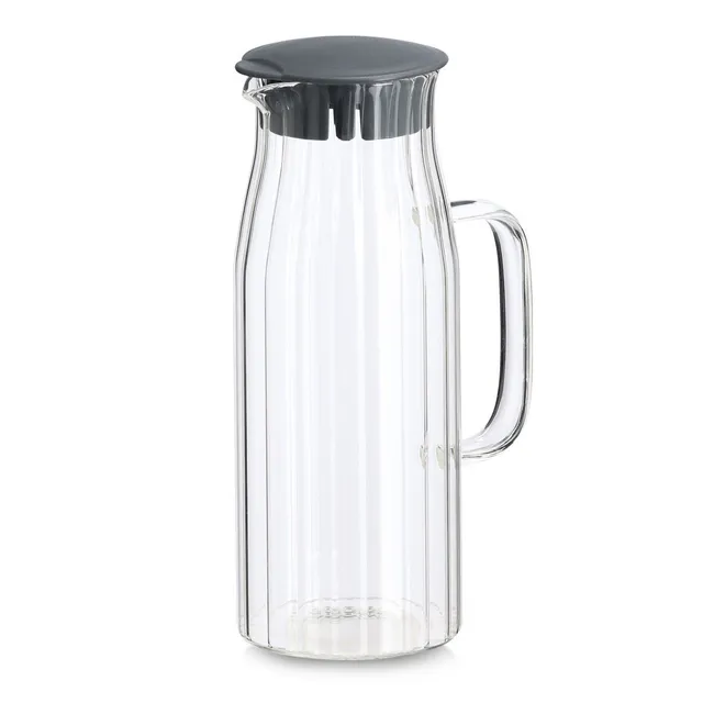 zeller-present-glaskaraffe-kunststoffdeckel-1000-ml image 1