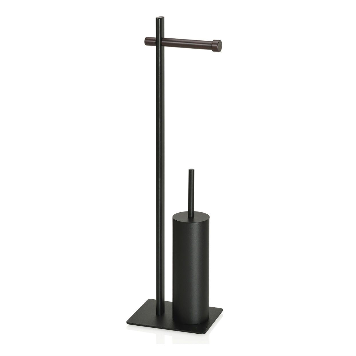 andrea-house-wc-garnitur-metall-holz-schwarz-mit-b-rste image 1