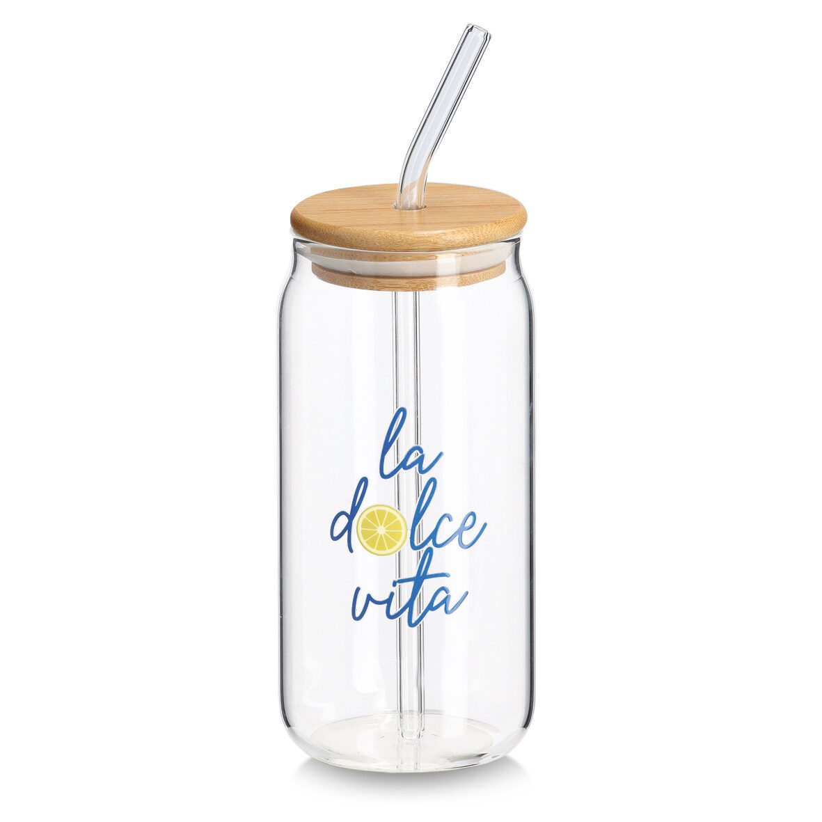 zeller-present-k-che-trinkglas-la-dolce-vita-500-ml-bambusdeckel image 1