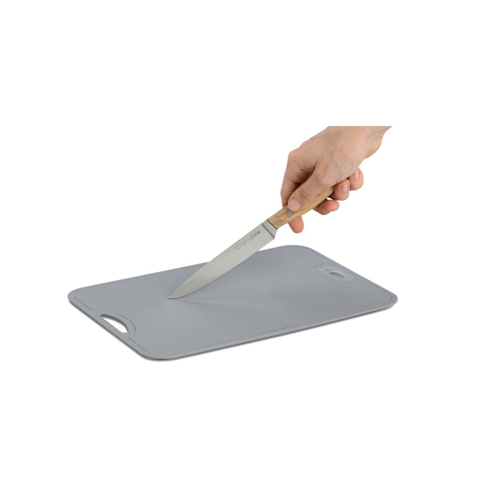 zeller-k-che-schneidematte-schneidebrett-tpu-grau-flexibel image 8