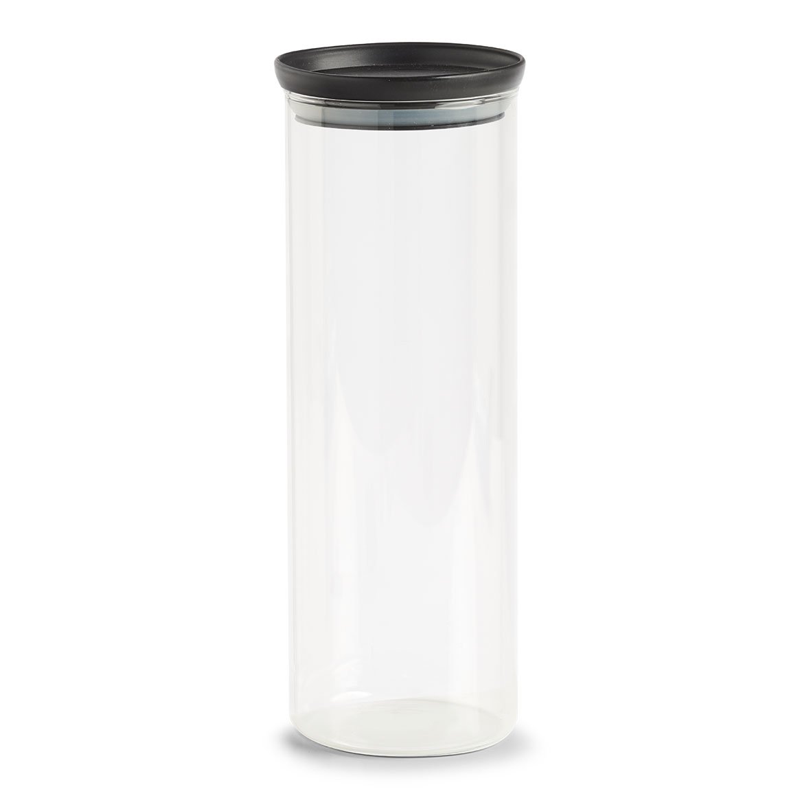 zeller-present-k-che-vorratsglas-1650-ml-schwarz-mit-deckel image 1
