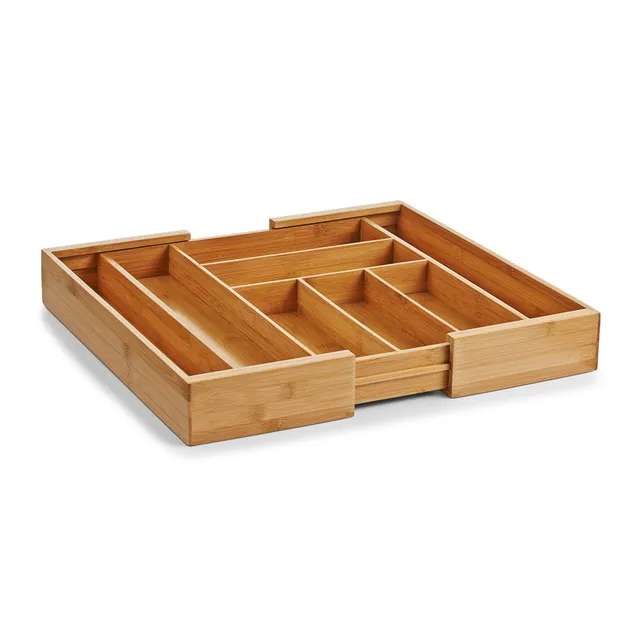 zeller-present-besteckkasten-ausziehbar-bambus-6-8-f-cher image 1