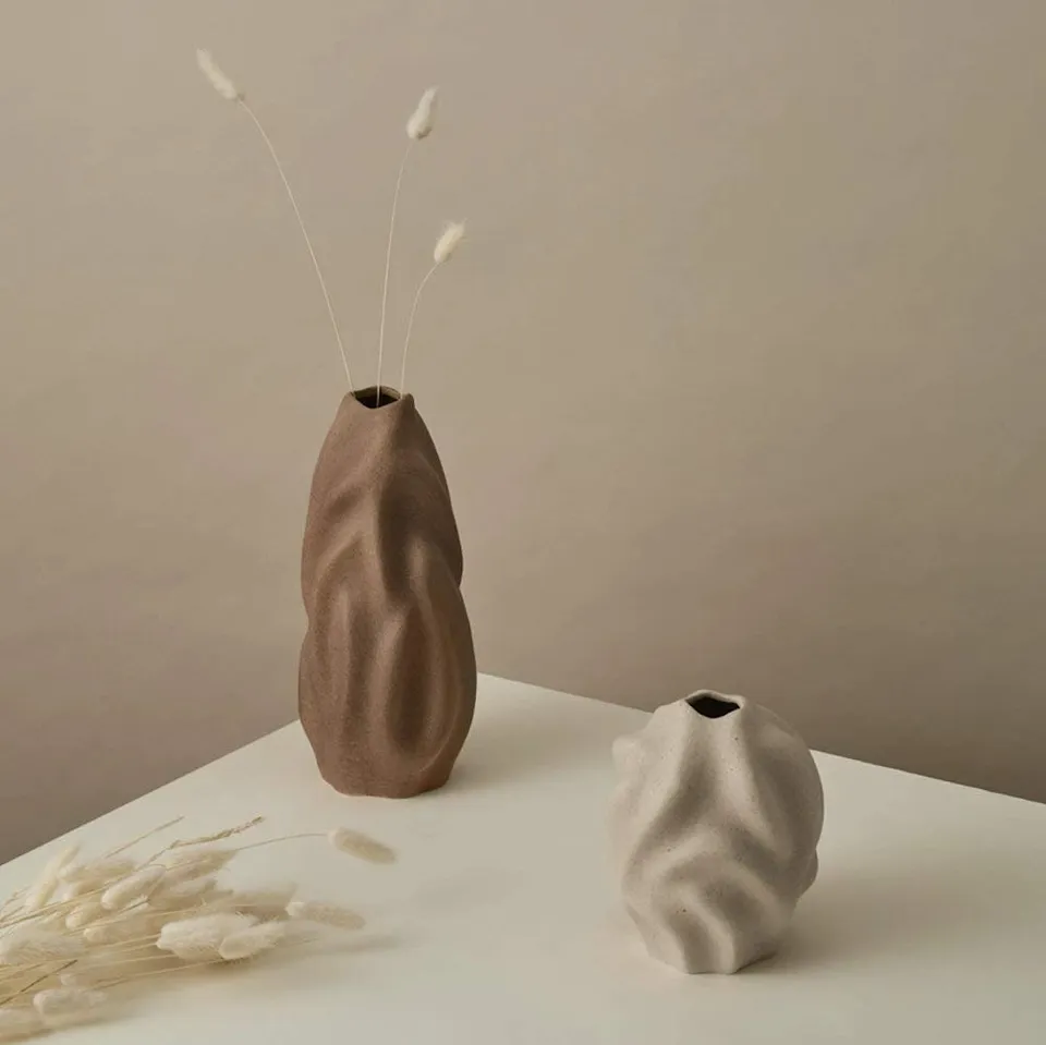 cooee-design-drift-vase-keramik-walnut-14-x-17-cm image 1