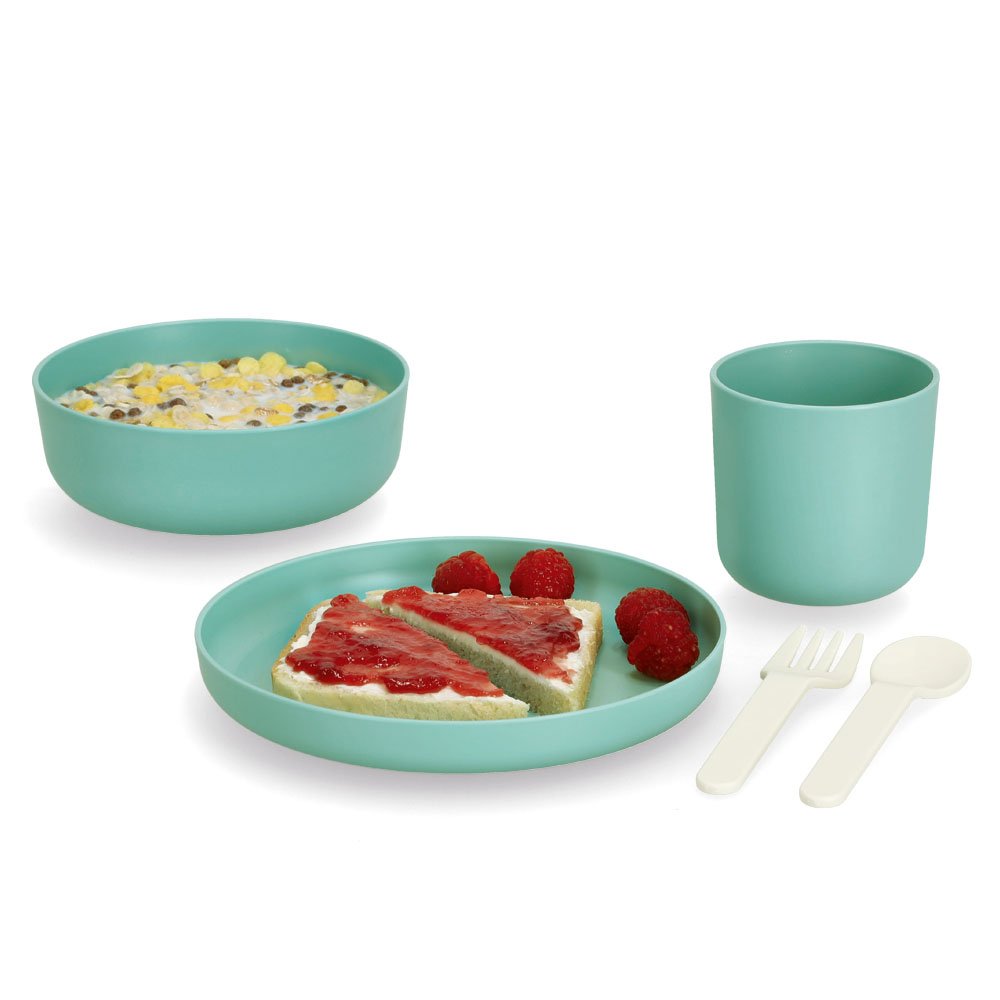 zeller-kids-kinder-geschirr-set-5-tlg-kunststoff-salbei image 3