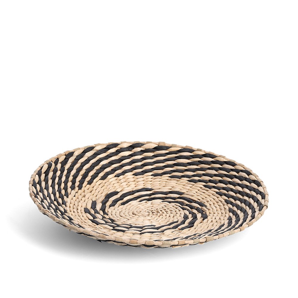 zeller-present-k-che-dekoteller-papiergeflecht-wanddeko-natur image 1