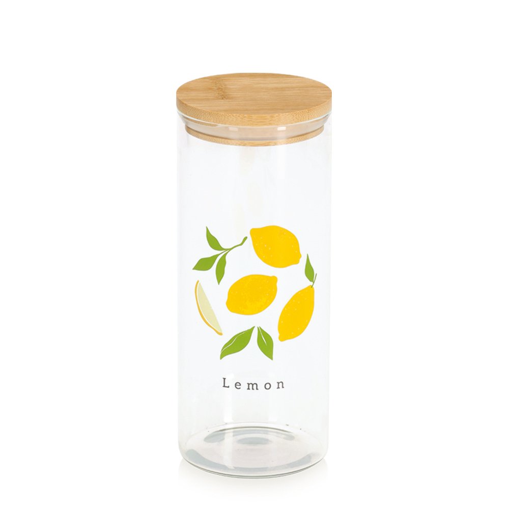 zeller-present-k-che-vorratsglas-lemon-1150-ml-bambusdeckel image 1