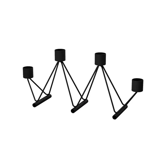 cooee-design-vinkel-kerzenhalter-edelstahl-black-advent image 1