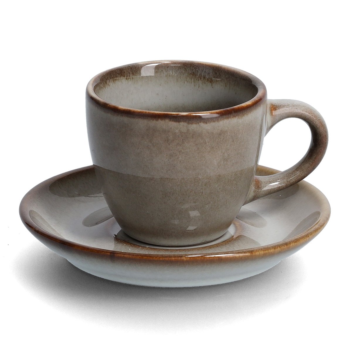 zeller-present-k-che-espresso-set-8-tlg-keramik-taupe image 2