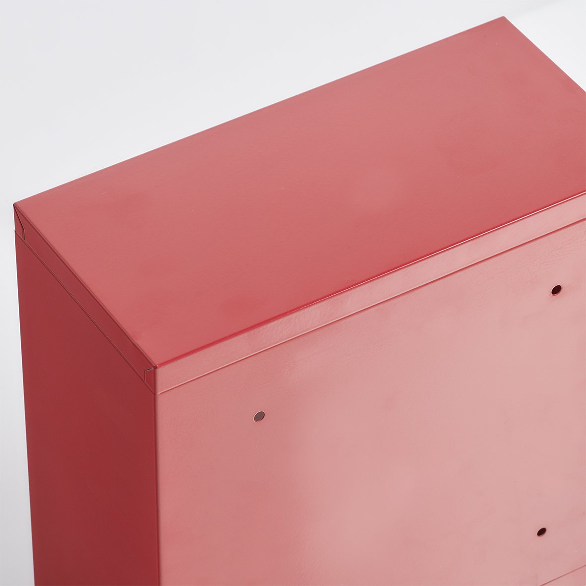zeller-present-k-che-medizinschrank-metall-glas-rot-h-ngeschrank image 3