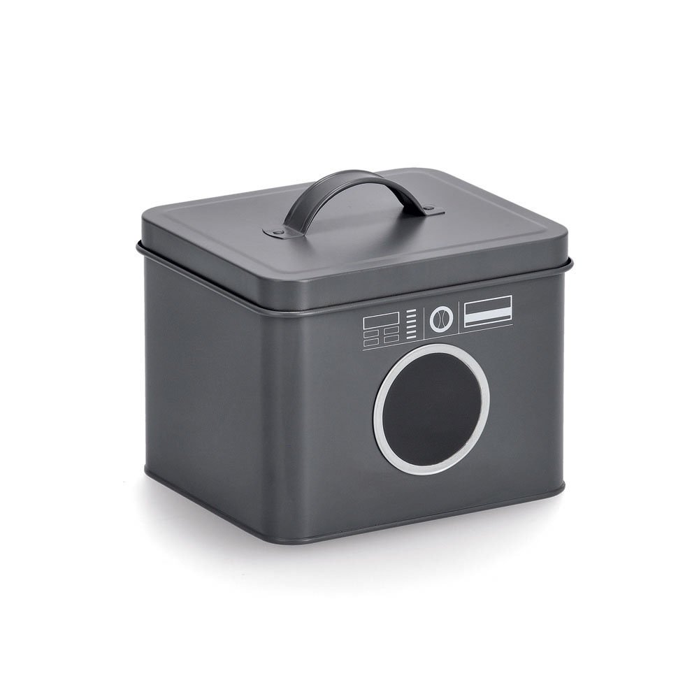zeller-present-home-living-waschpulver-box-metall-anthrazit image 1