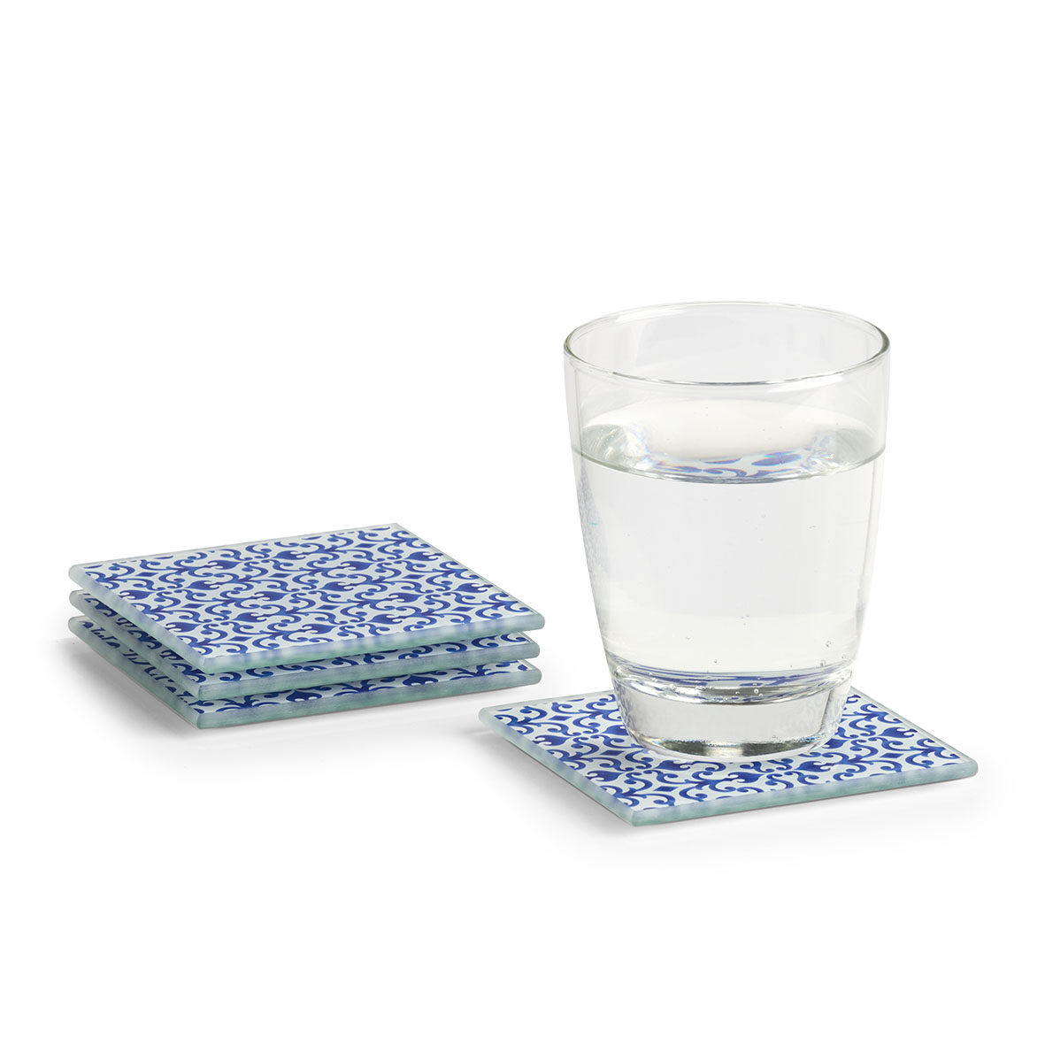 zeller-present-table-marokko-glasuntersetzer-4-tlg-blau-wei image 5