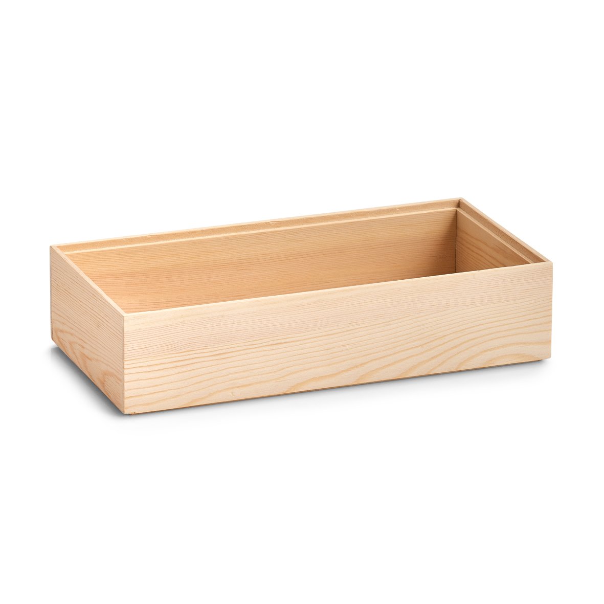 zeller-present-ordnungsbox-kiefer-holz-stapelbar image 1