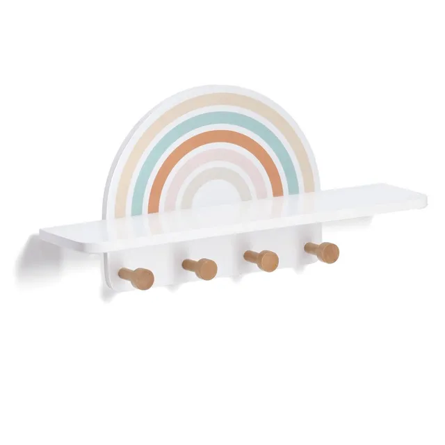 zeller-present-kids-wandgarderobe-rainbow-mdf-kiefer image 1