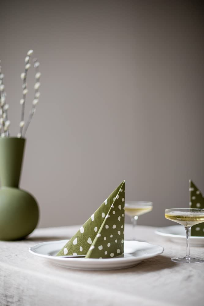 cooee-design-dots-olive-servietten-20er-pack-olivgr-n image 4