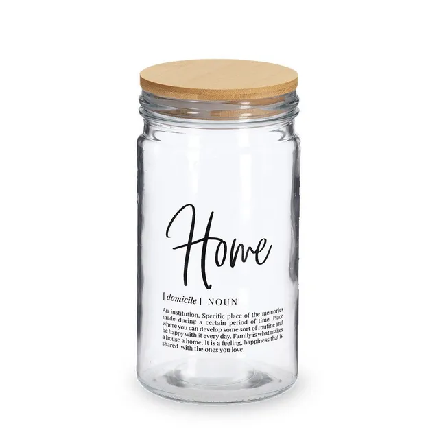 zeller-present-k-che-vorratsglas-home-1000-ml-bambusdeckel image 1
