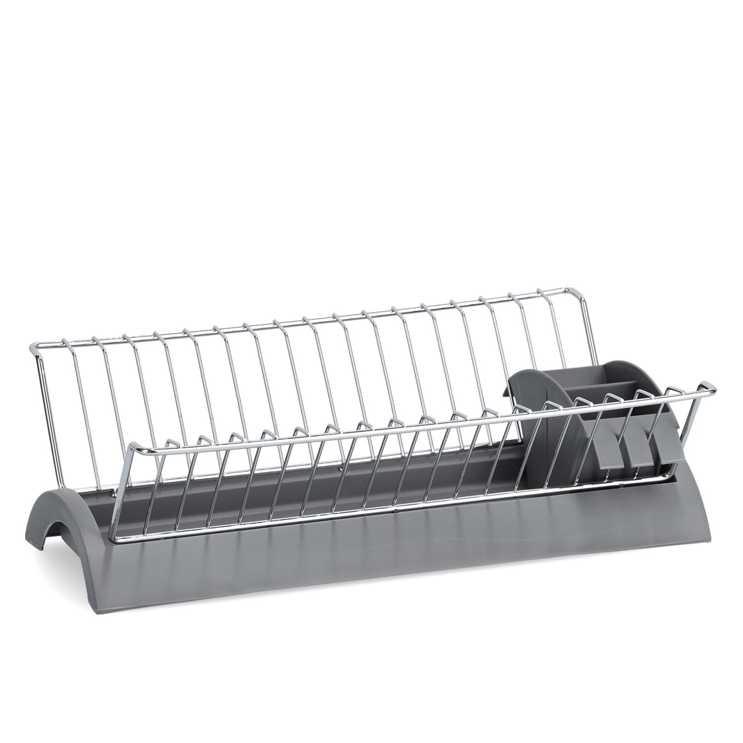 zeller-present-k-che-geschirrabtropfst-nder-metall-grau image 1
