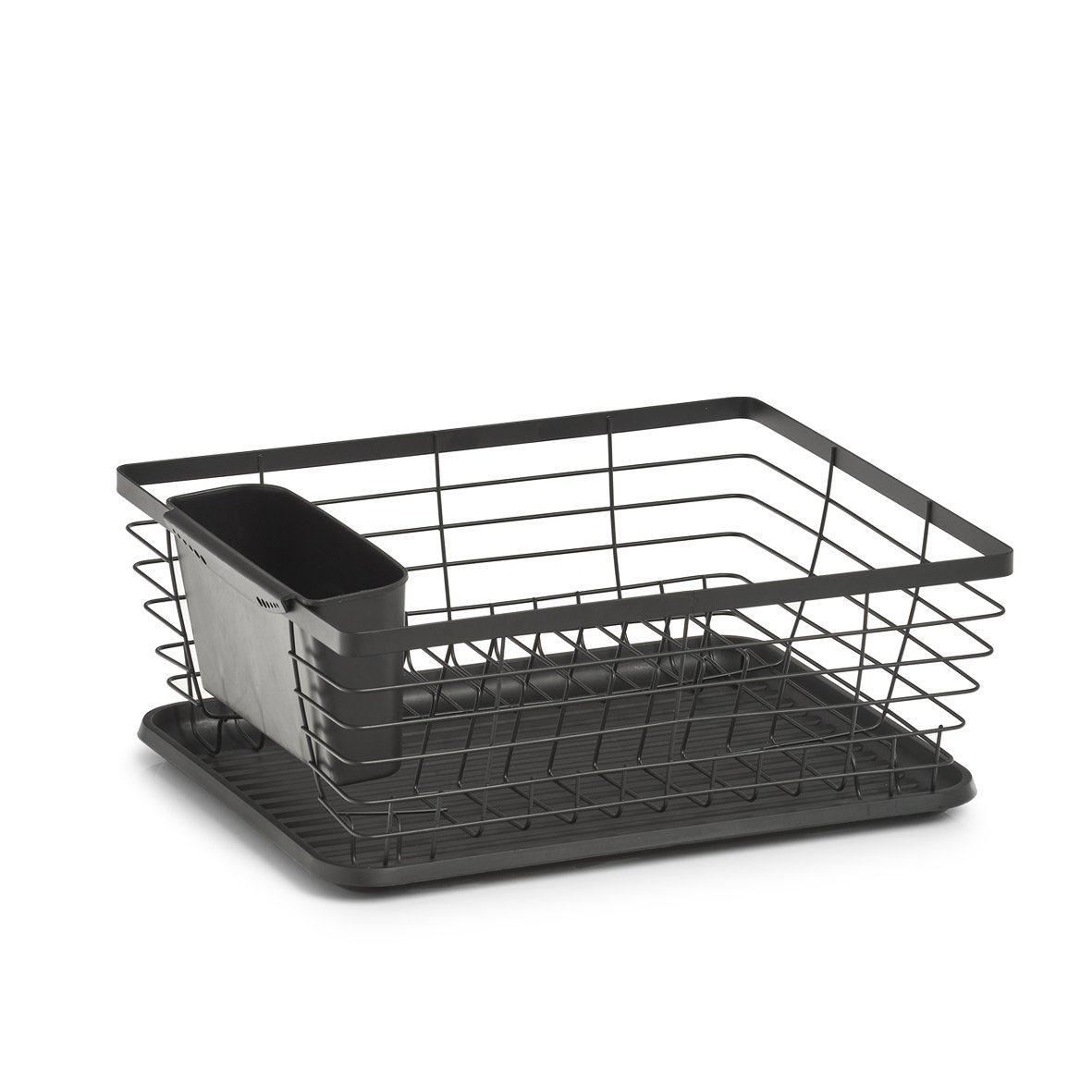 zeller-present-k-che-geschirrabtropfst-nder-schwarz-metall-8-teller image 1