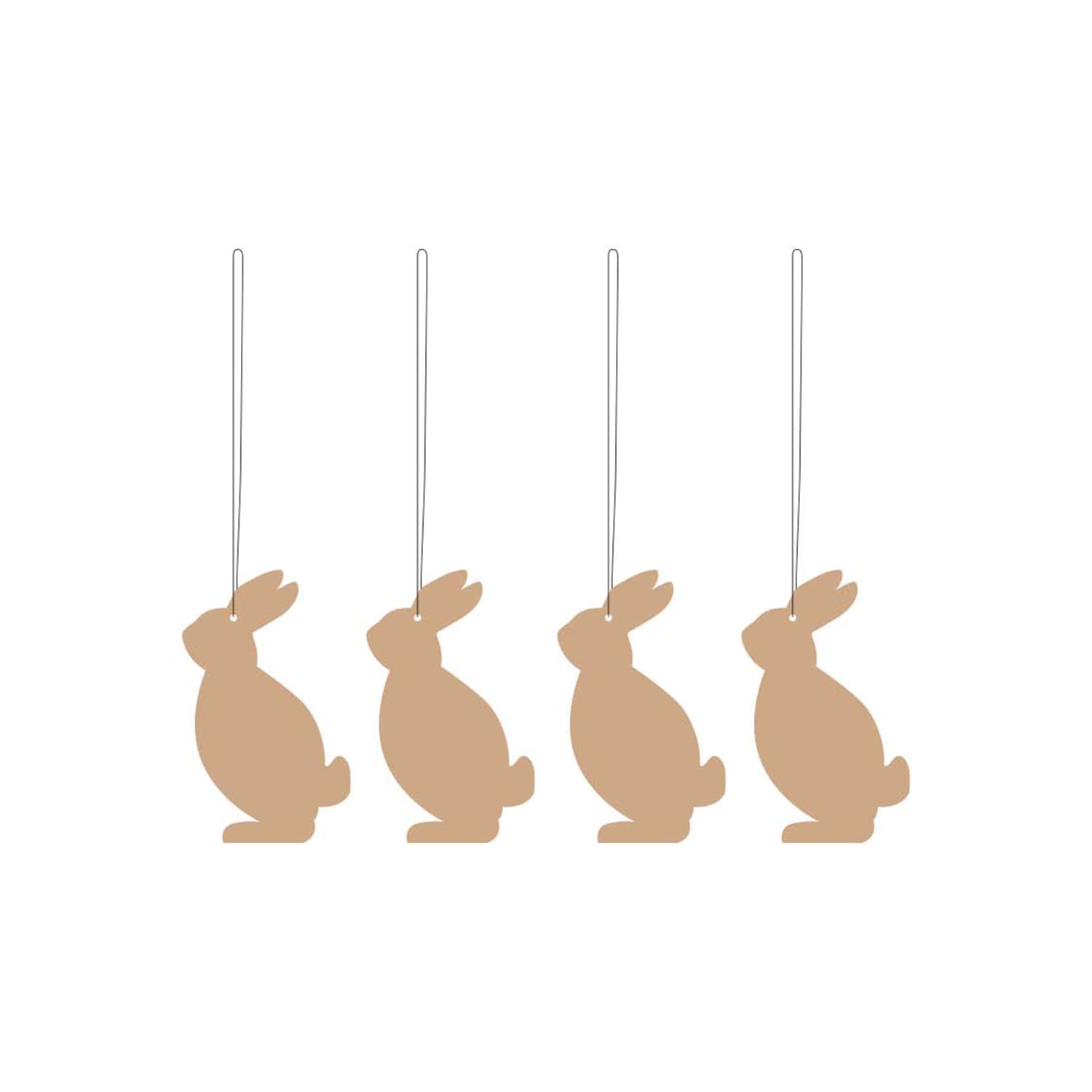 cooee-design-seasonal-easter-deco-hare-hase-cafe-au-lait-4er image 1