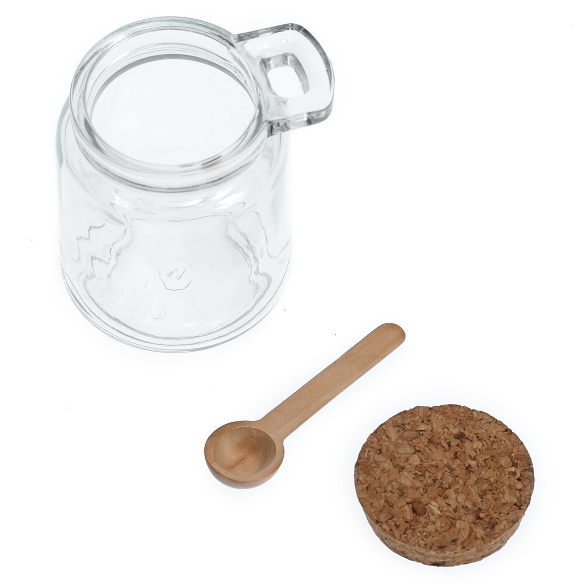 zeller-present-k-che-vorratsglas-240-ml-korkdeckel-mit-l-ffel image 3