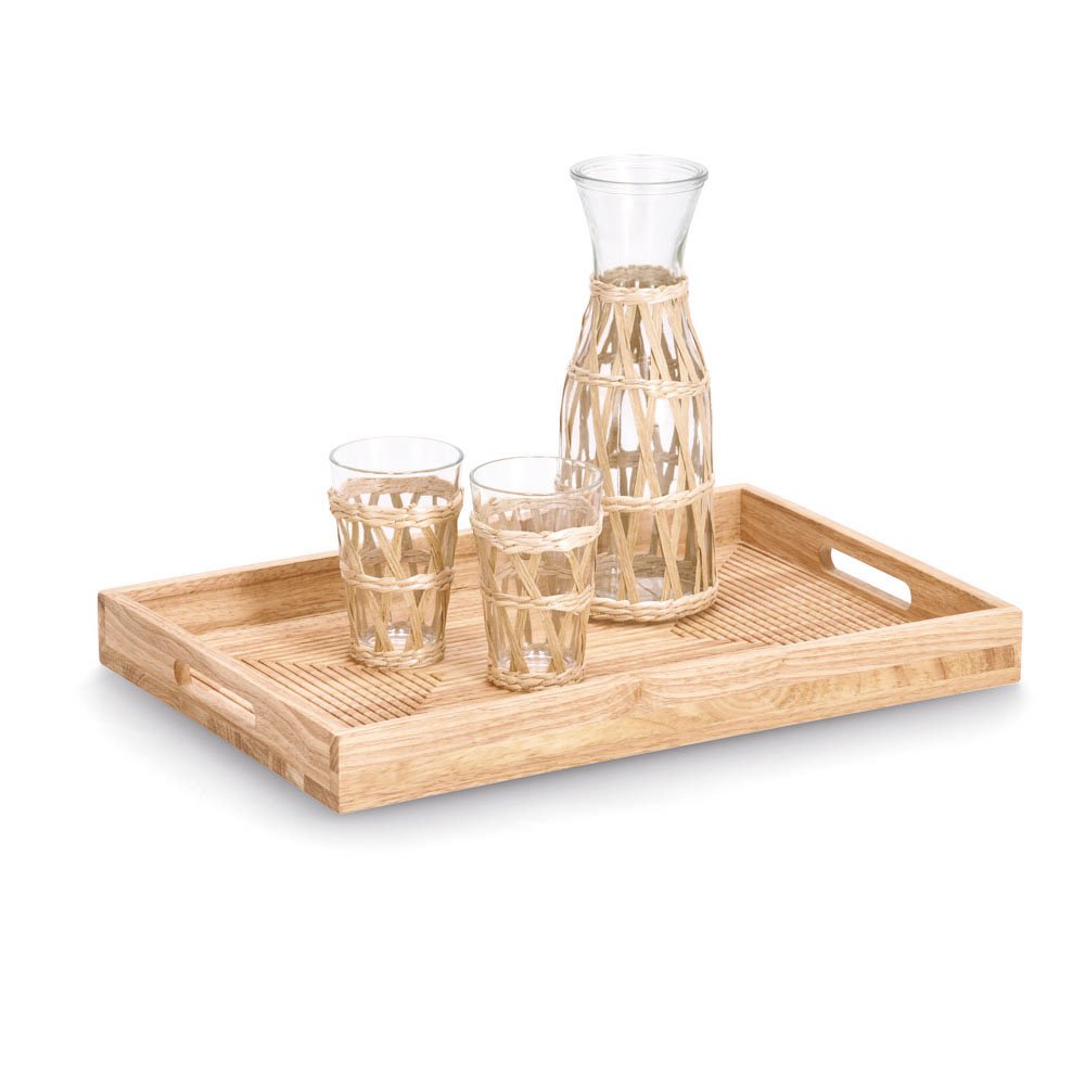 zeller-present-table-serviertablett-stripes-gummibaum-45-7-cm image 2