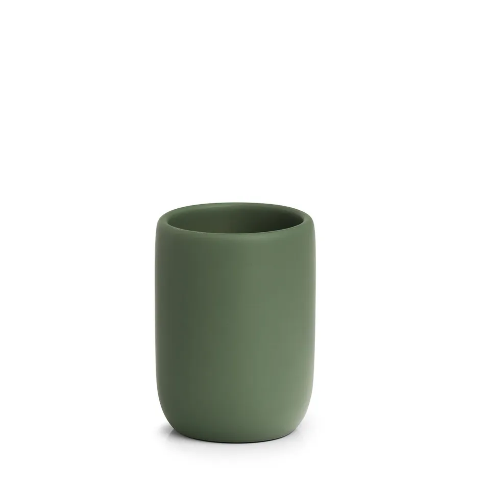 zeller-present-modern-zahnputzbecher-polyresin-salbei image 1