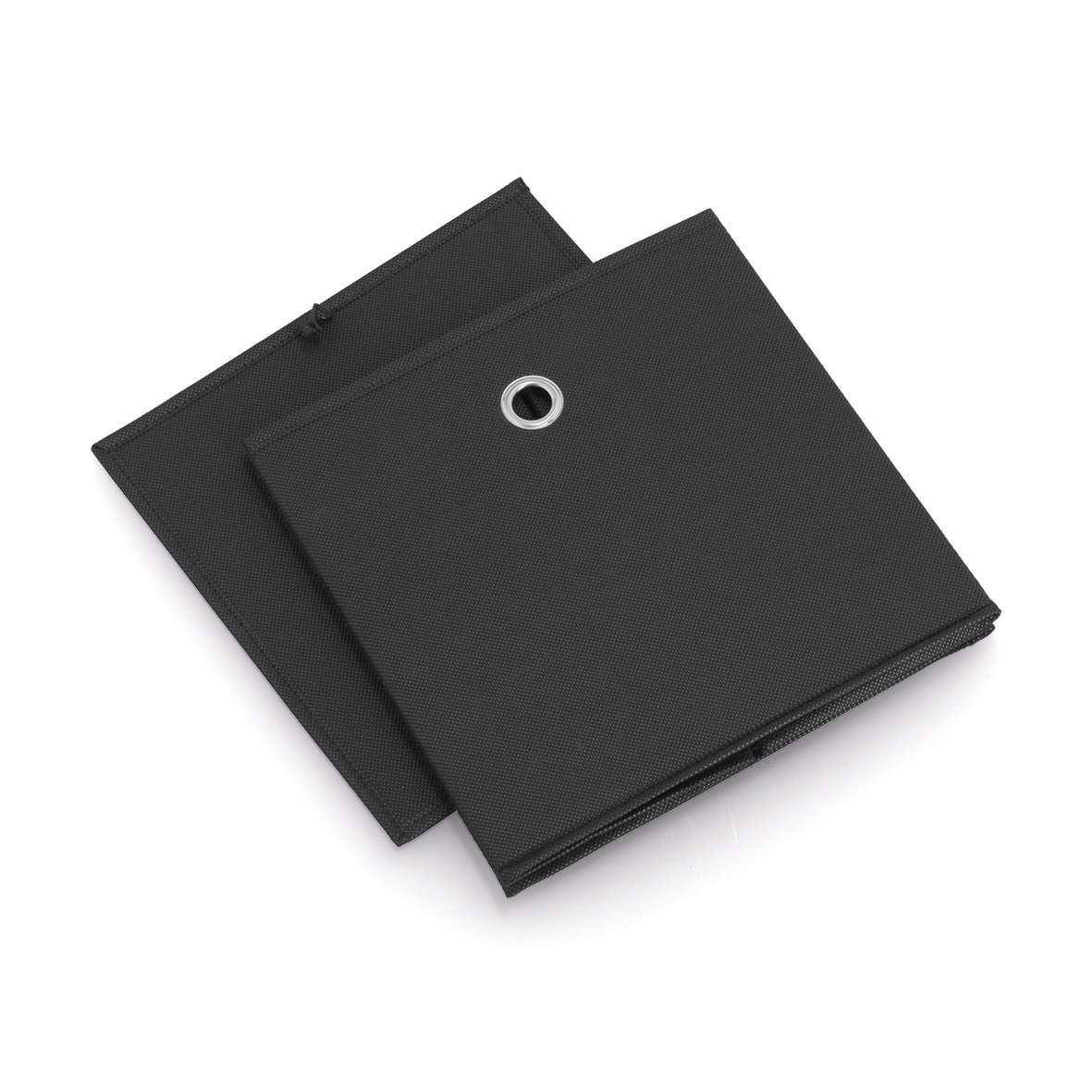 zeller-present-home-living-aufbewahrungsbox-vlies-schwarz-faltbar image 2