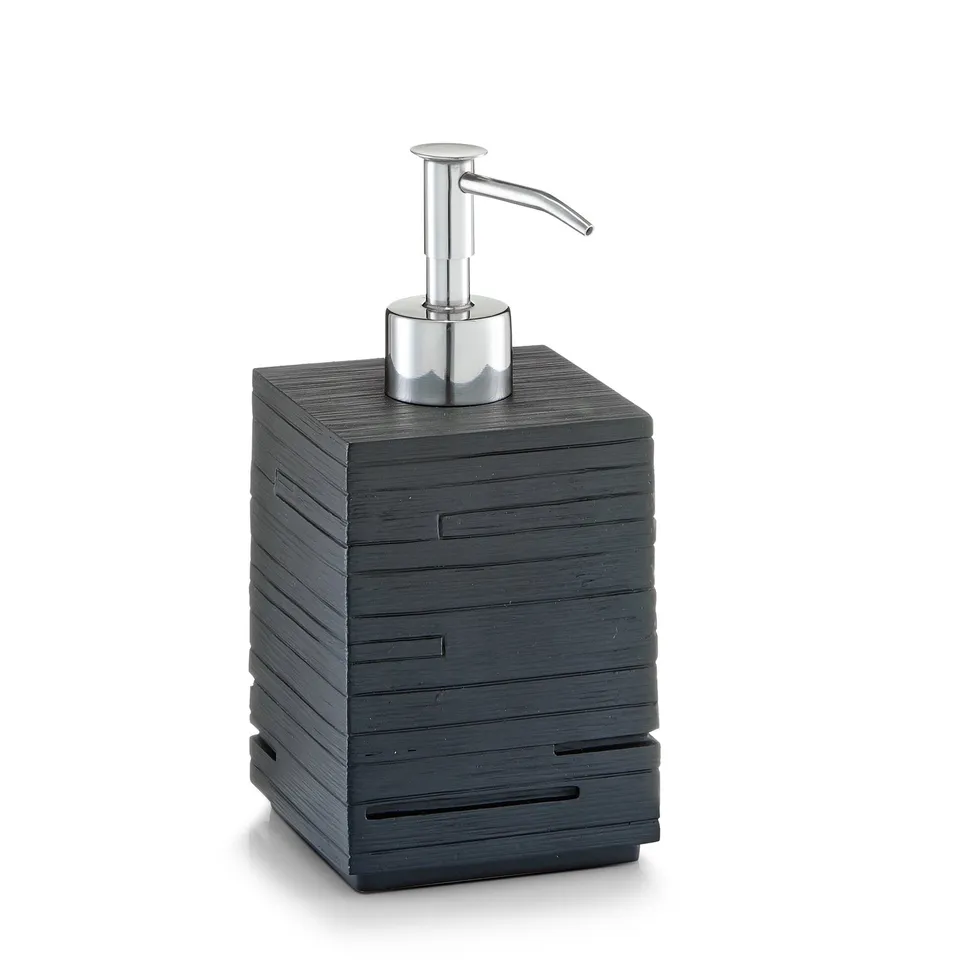 zeller-present-schiefer-seifenspender-polyresin-schwarz-440-ml image 1