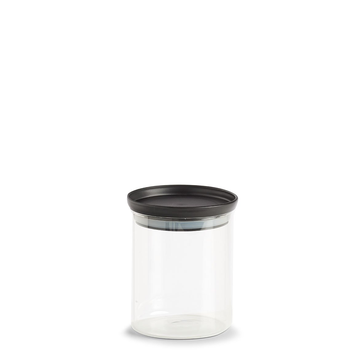 zeller-present-k-che-vorratsglas-650-ml-mit-deckel-schwarz image 1