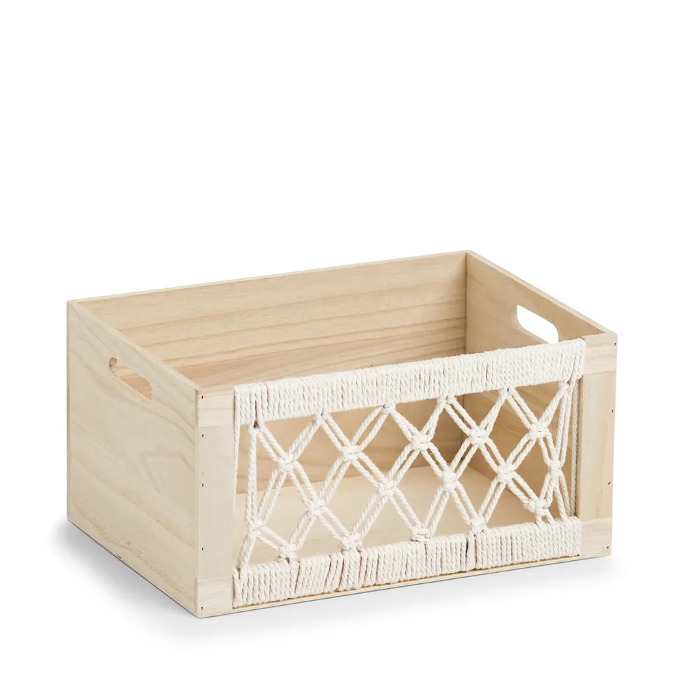 zeller-home-living-aufbewahrungskiste-boho-holz image 1