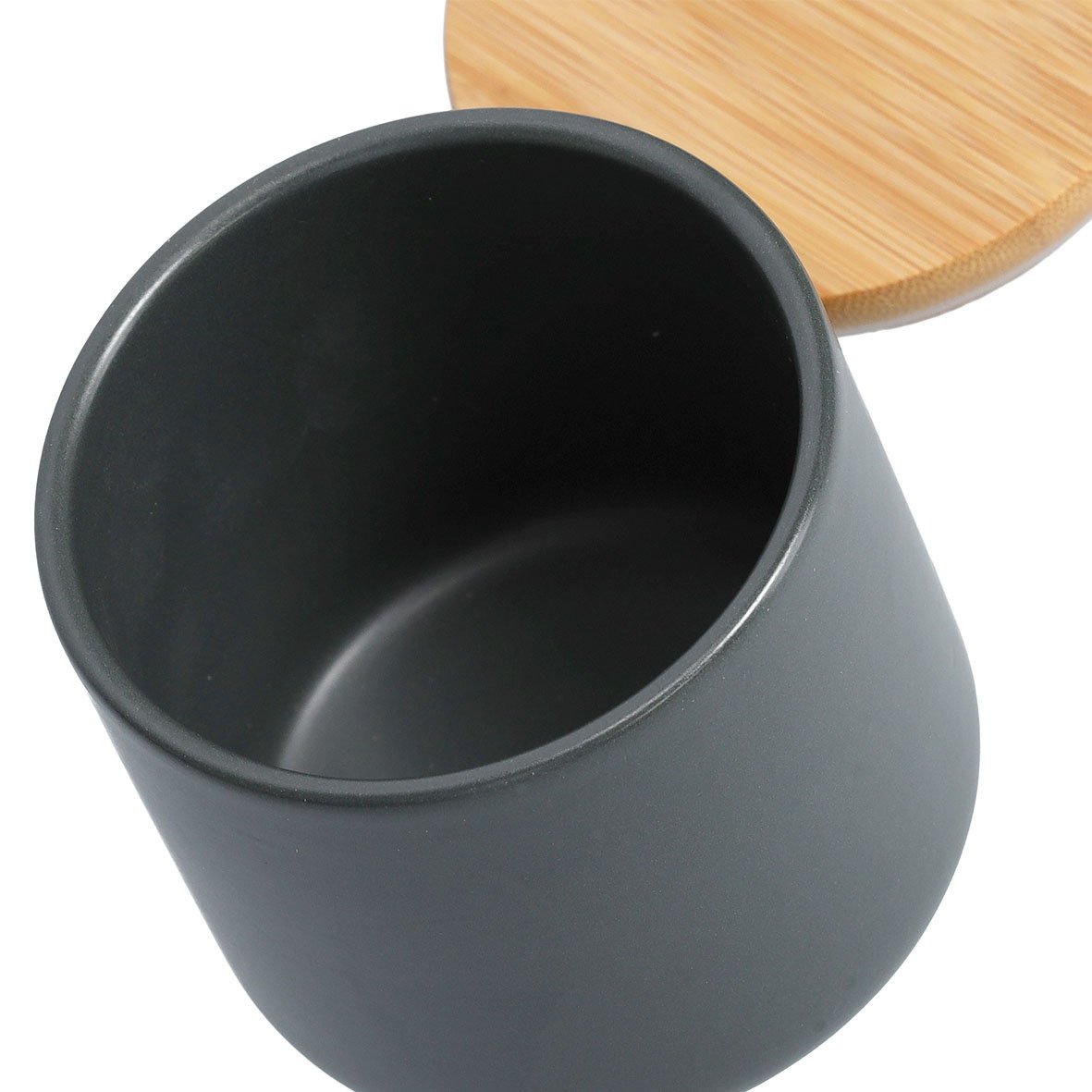 zeller-present-k-che-gew-rzdose-keramik-290-ml-bambusdeckel image 2
