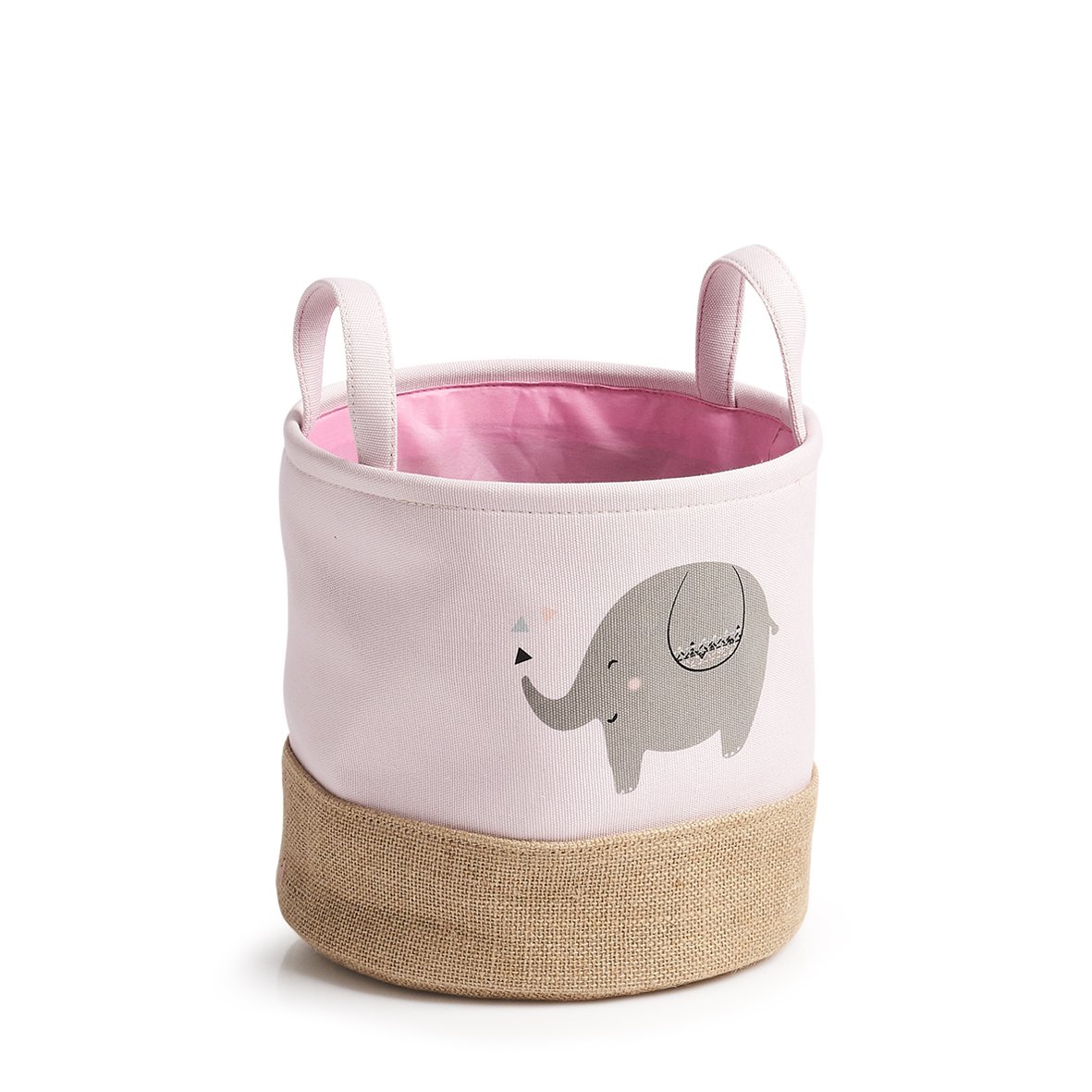 zeller-present-home-living-aufbewahrungskorb-elefant-rosa image 1