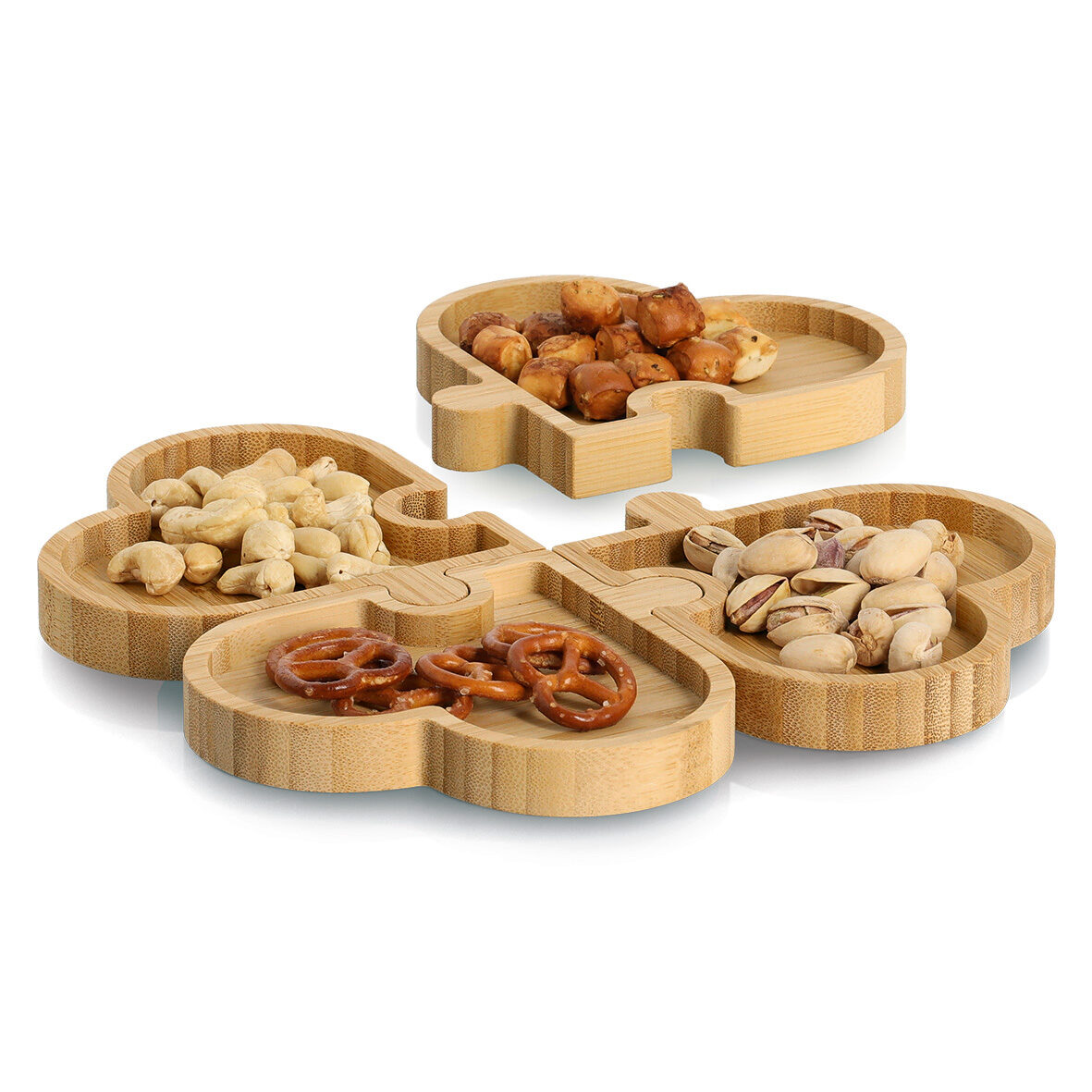 zeller-present-k-che-snackteller-hearts-bambus-4-teilig-herz image 3