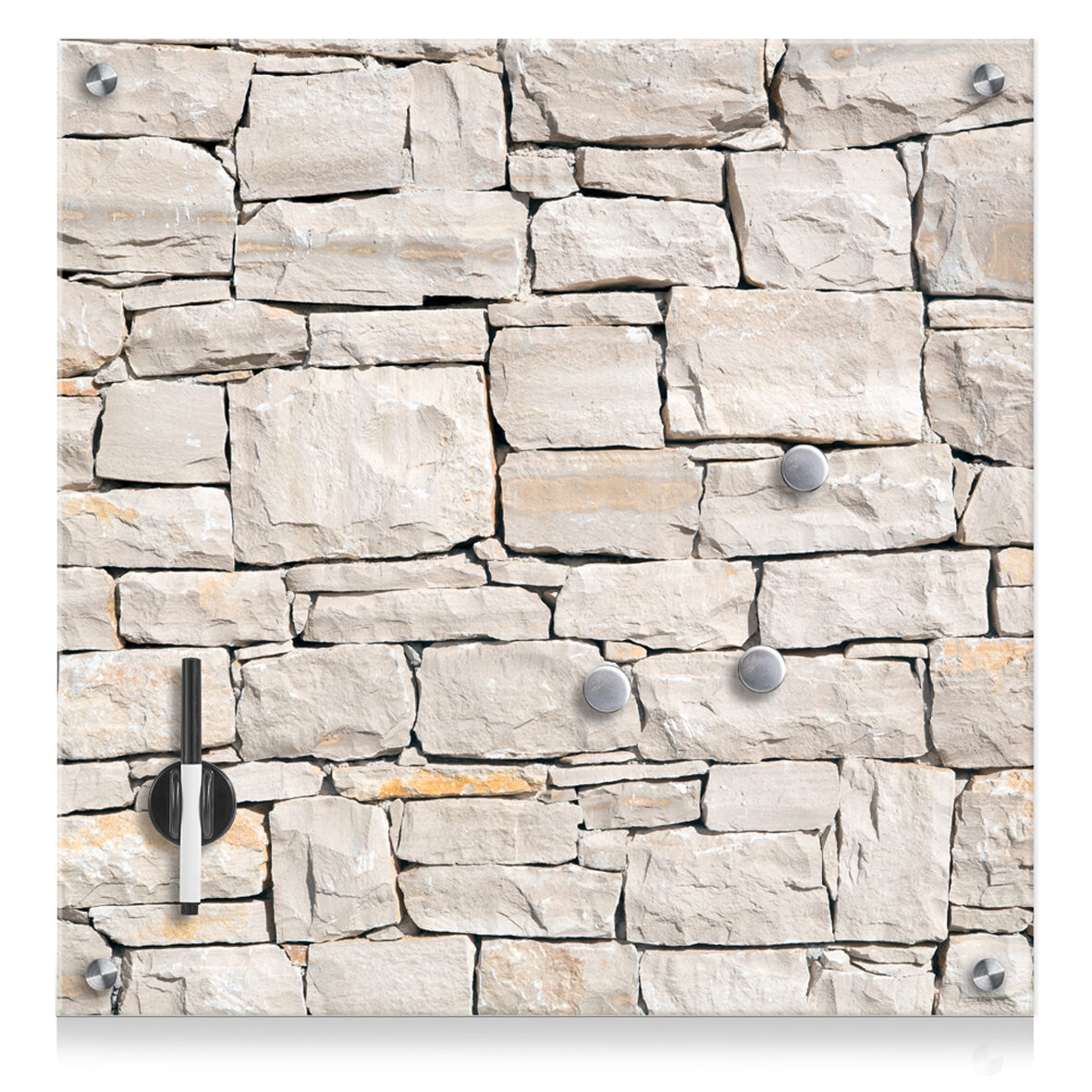 zeller-present-stone-memoboard-glas-beschreibbar image 1