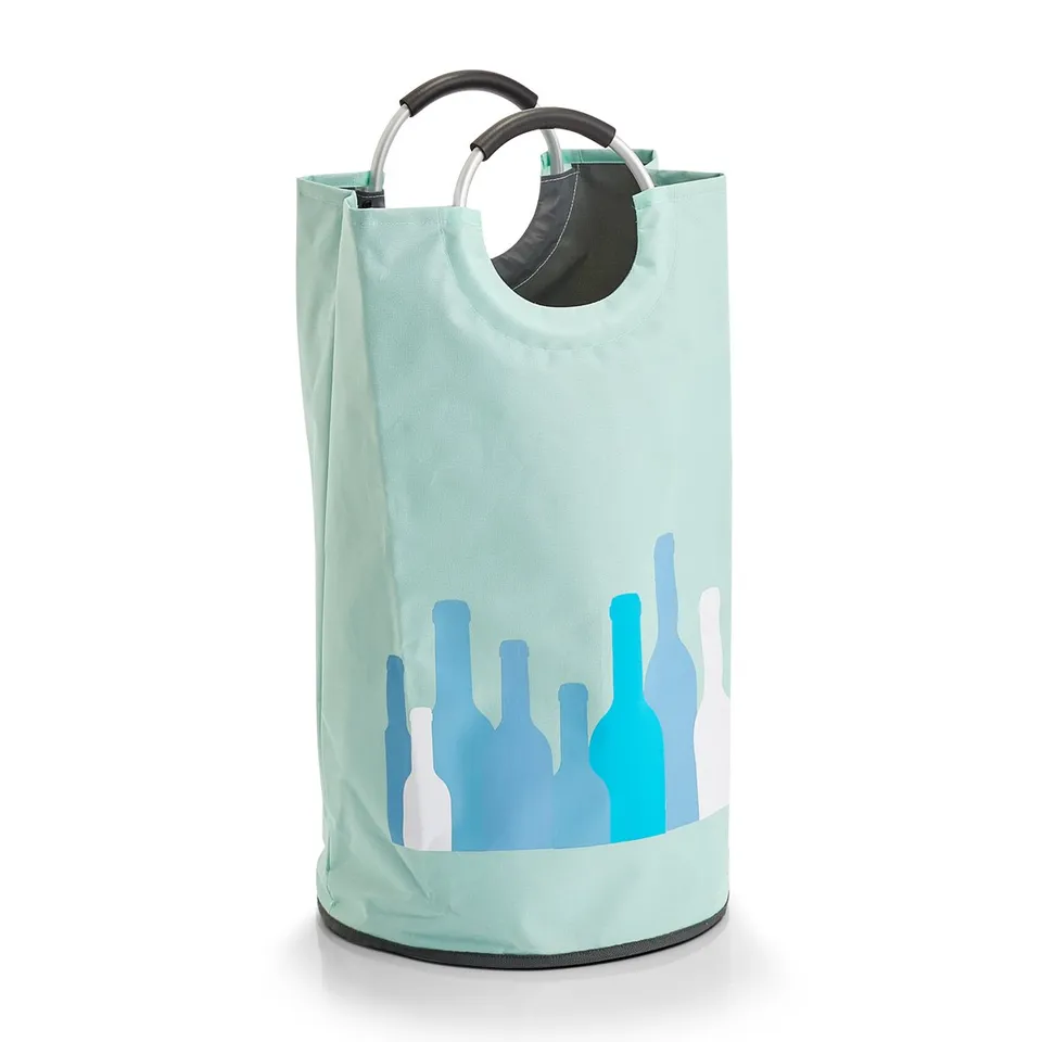 zeller-present-k-che-flaschensammler-polyester-mint-mit-griffen image 1