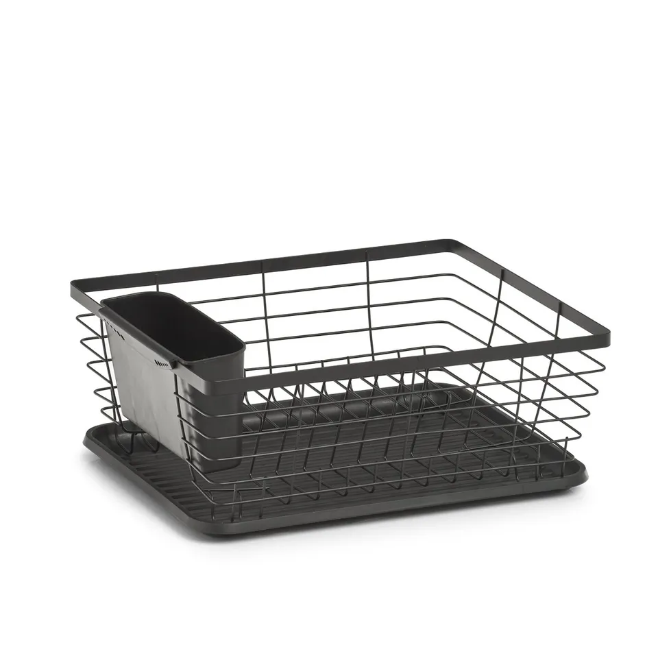 zeller-present-k-che-geschirrabtropfst-nder-schwarz-metall-8-teller image 1