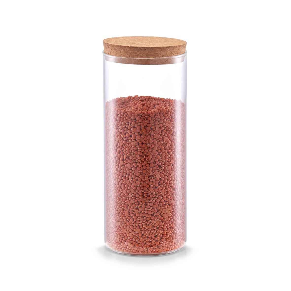 zeller-present-k-che-vorratsglas-mit-korkdeckel-1400-ml-glas image 2