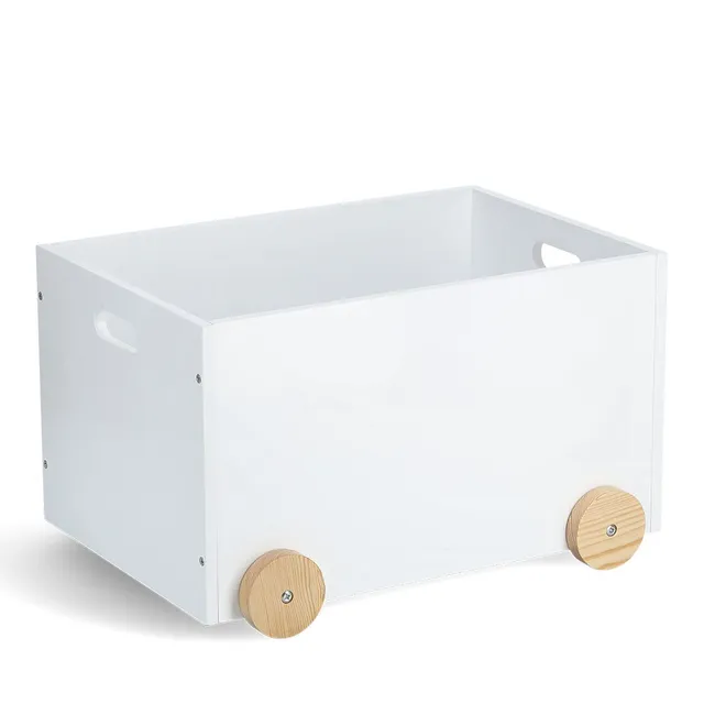 zeller-present-kids-spielzeugkiste-wei-mit-rollen-holz image 1
