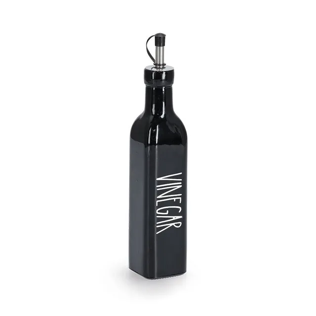 zeller-k-che-essigflasche-vinegar-270-ml-glas-edelstahl-dispenser image 1