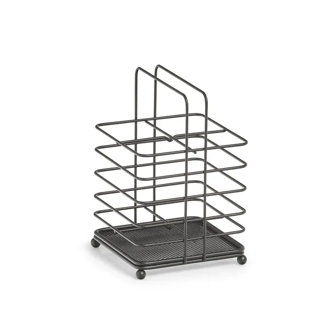 zeller-present-home-living-utensilienhalter-metall-schwarz-industrial image 1