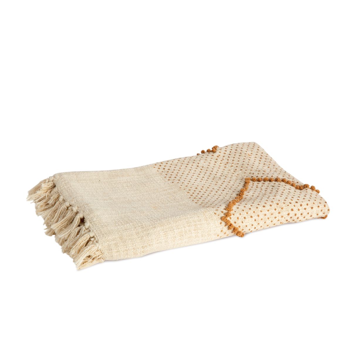 andrea-house-textil-decke-baumwolle-beige-plaid-130x170 image 4